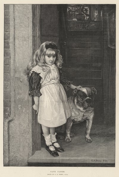 Cave Canem door George Adolphus Storey